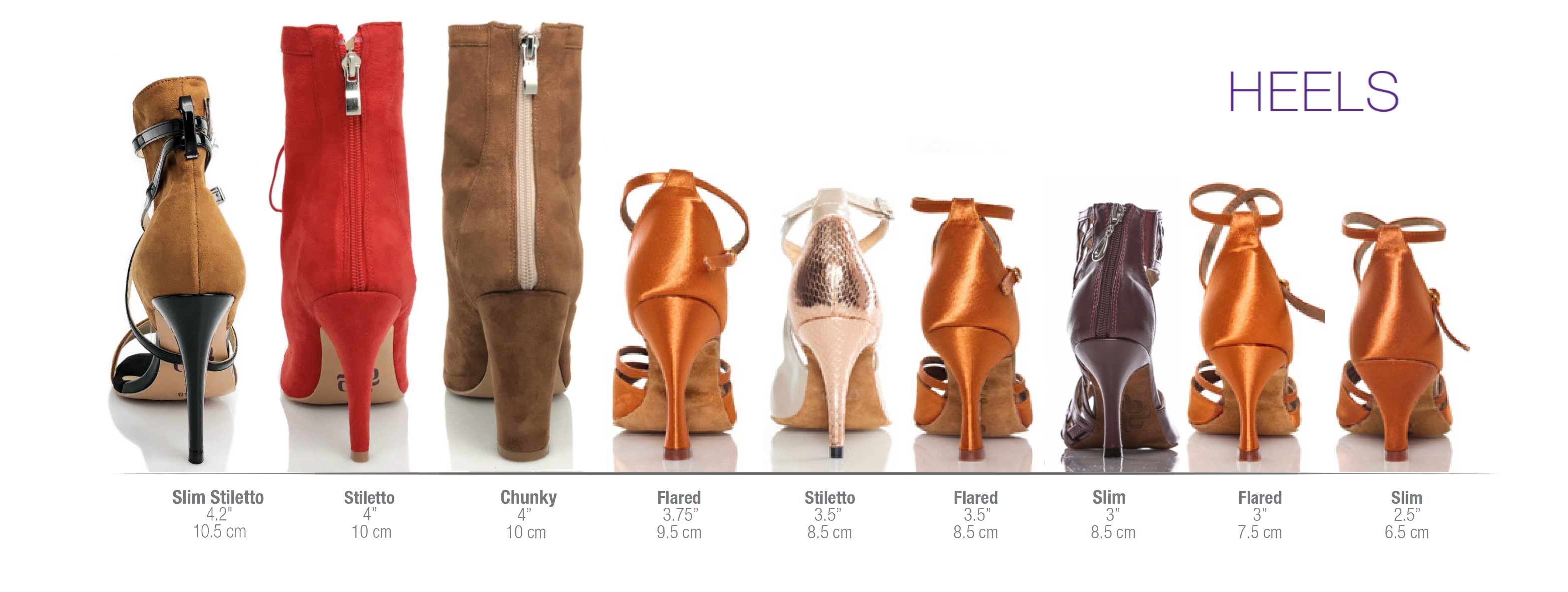 High Heels Women Shoes Size Chart